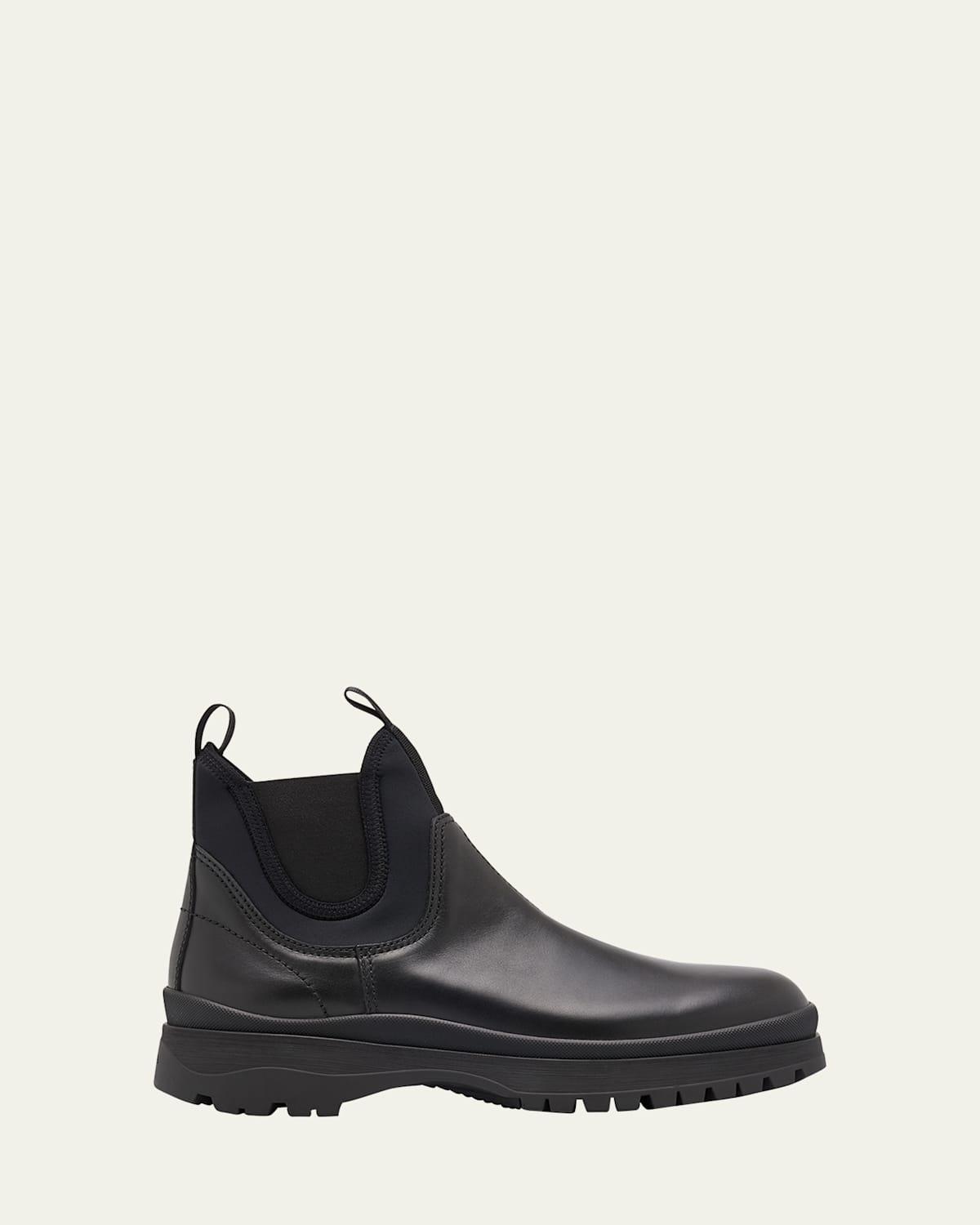 Men's Brixxen Leather and Neoprene Chelsea Boots Product Image