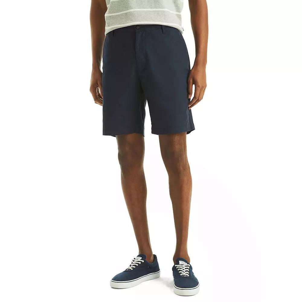 Men's Nautica 8.5-Inch Linen Deck Shorts,  Product Image