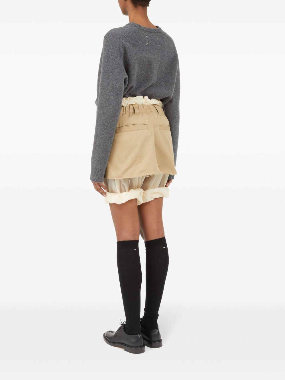 frayed-hem layered shorts Product Image