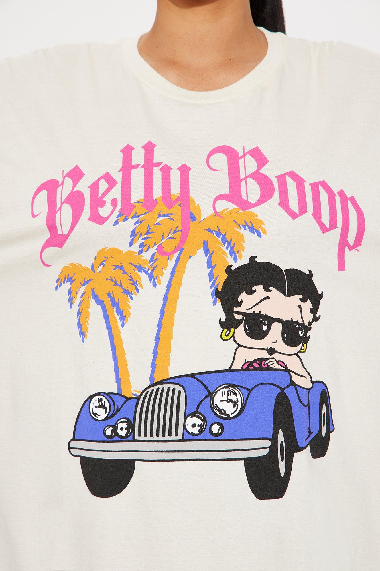 Betty Boop Blvd Oversized Tee - Cream Product Image