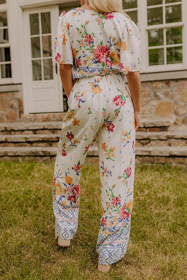 Boho Chic High Waist Floral Pants Product Image