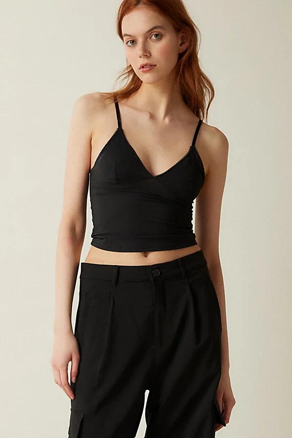 Out From Under Je Taime Mesh Cropped Cami Womens at Urban Outfitters Product Image