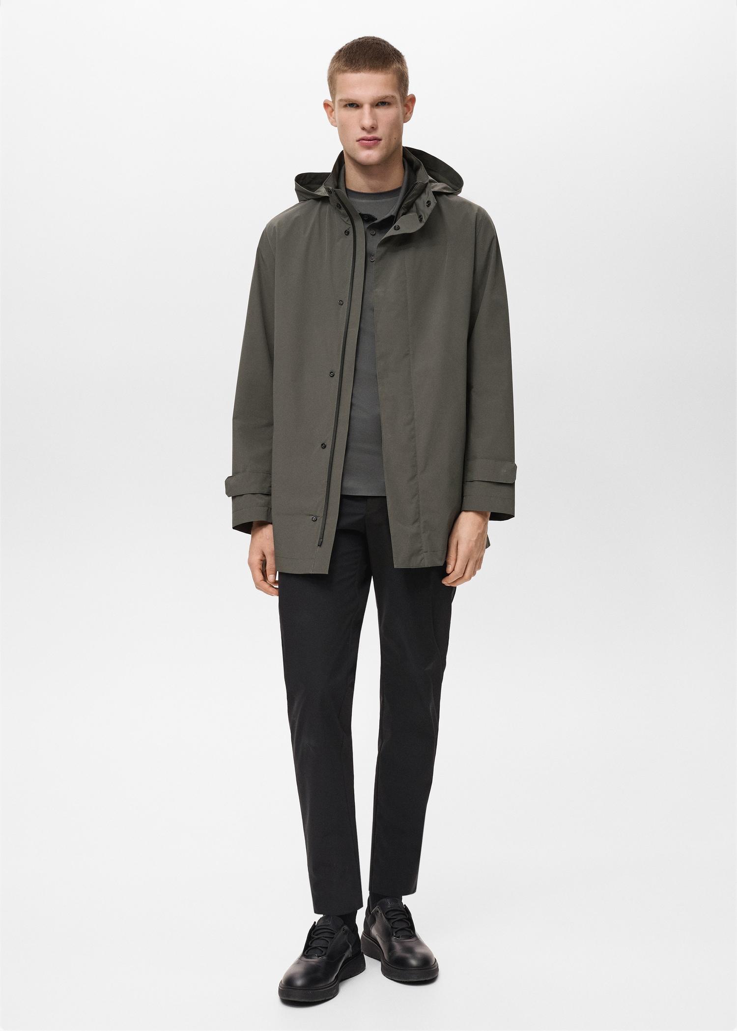 COOLMAX® technology waterproof parka - Men | MANGO USA Product Image