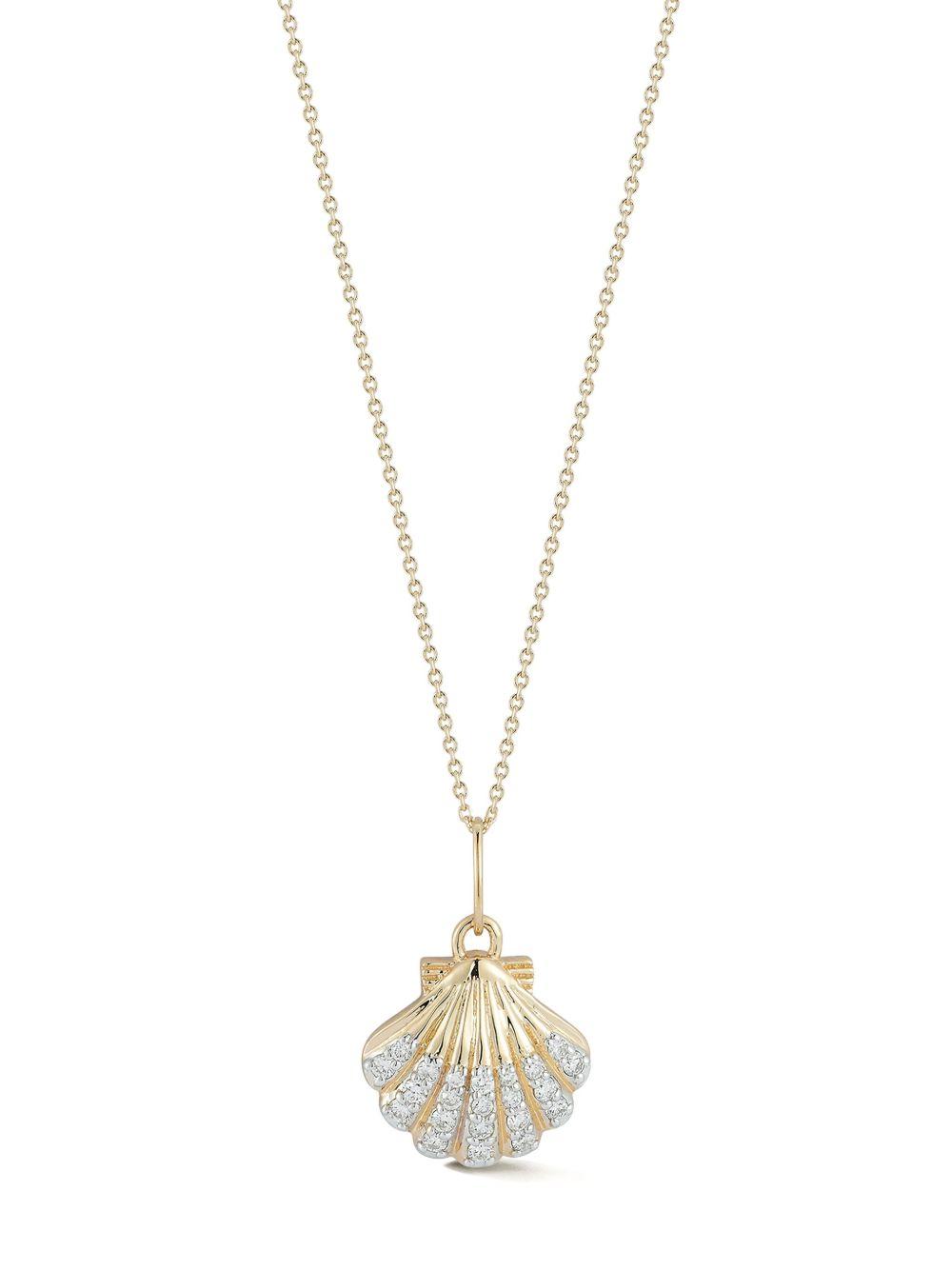 14K yellow gold Venus diamond necklace Product Image
