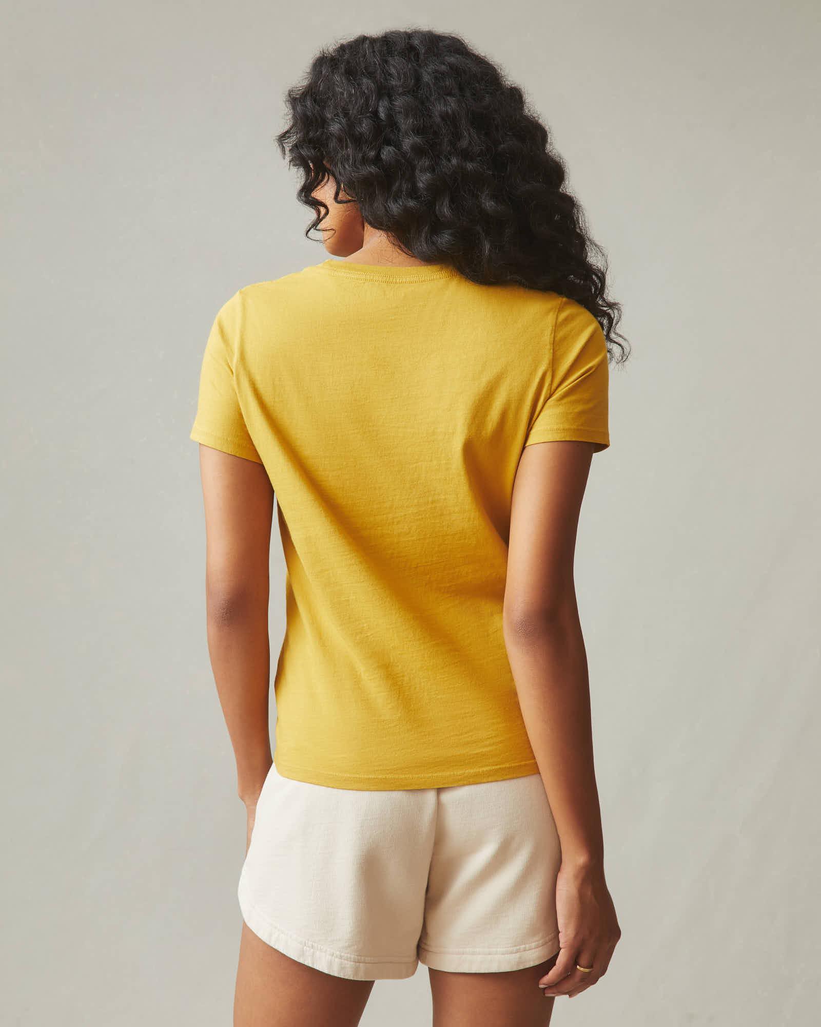 Women's Classic Cotton Crew Tee - Golden Honey Female Product Image