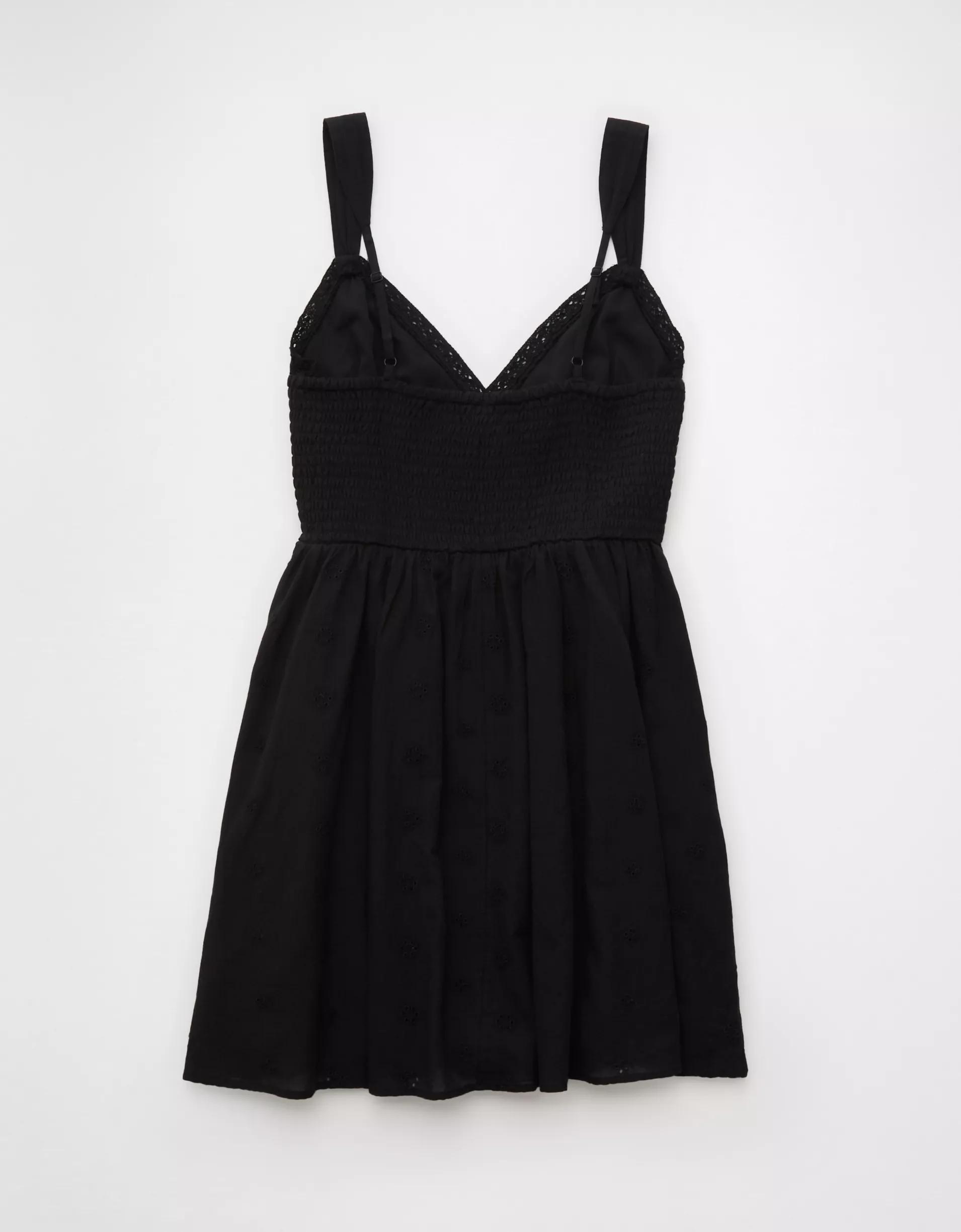 AE V-Neck Eyelet Mini Dress Product Image