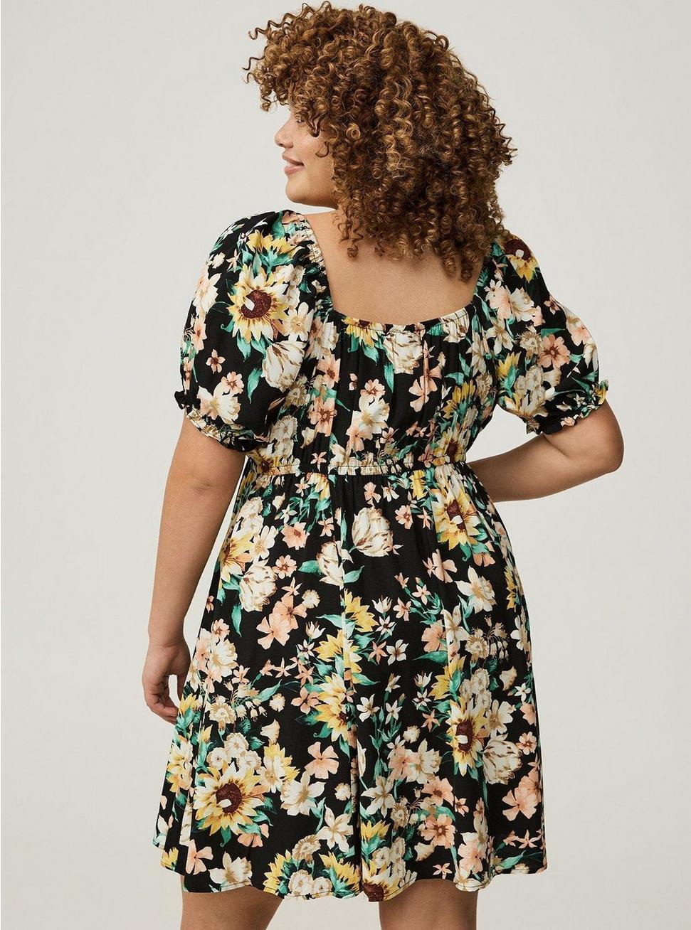 Mini Puff-Sleeve Dress Product Image