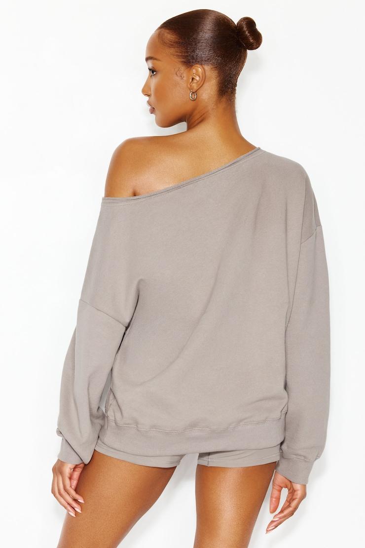 SoftTerry™ Off Shoulder Sweatshirt Product Image
