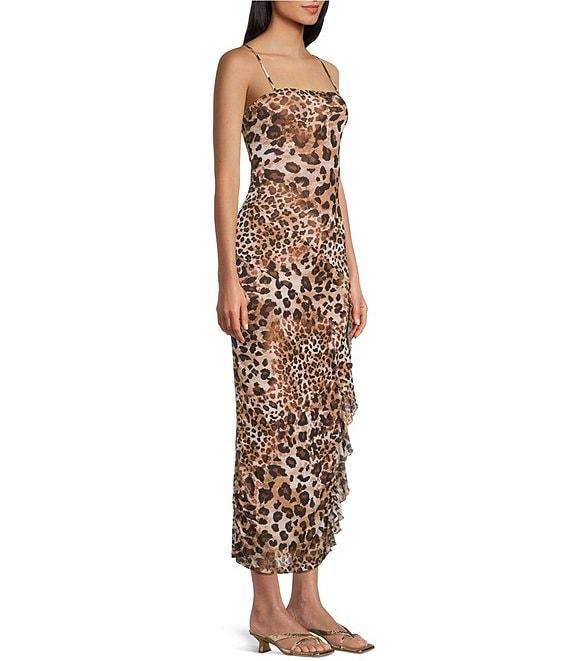 I.N. San Francisco Leopard Print Slip Dress Product Image