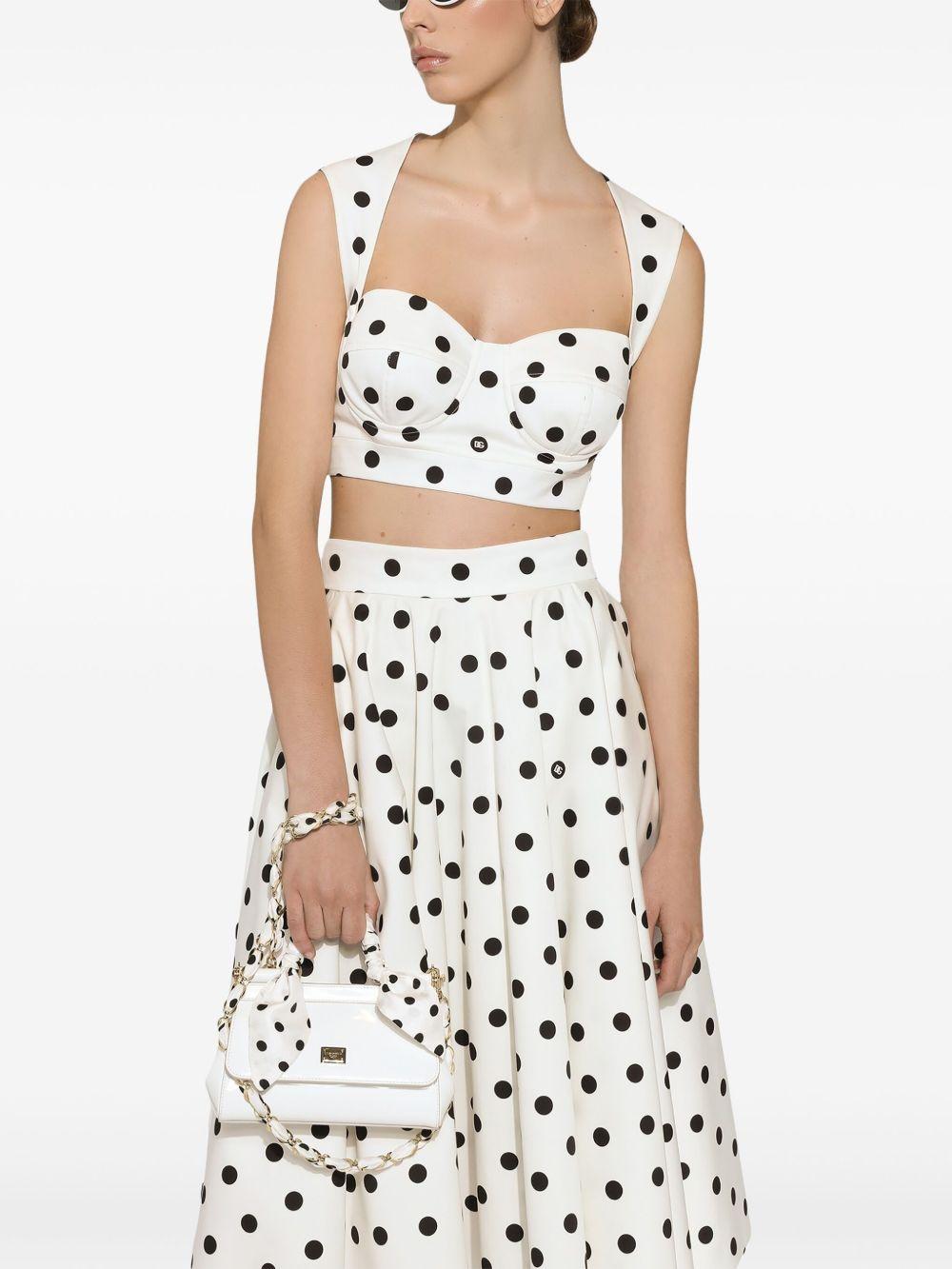 polka-dot corset top Product Image