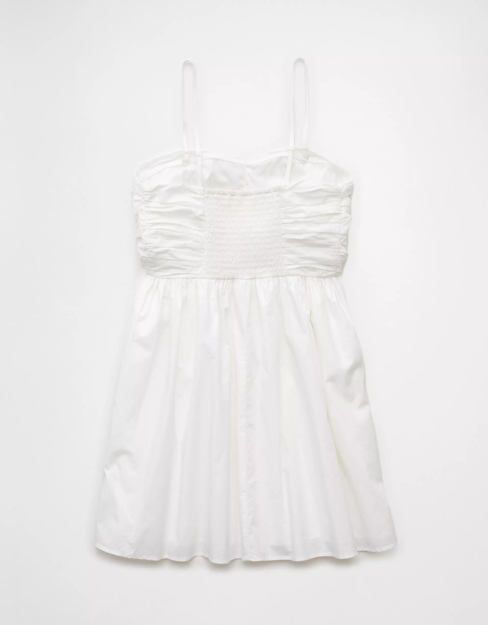 AE Ruched Pleated Mini Dress Product Image
