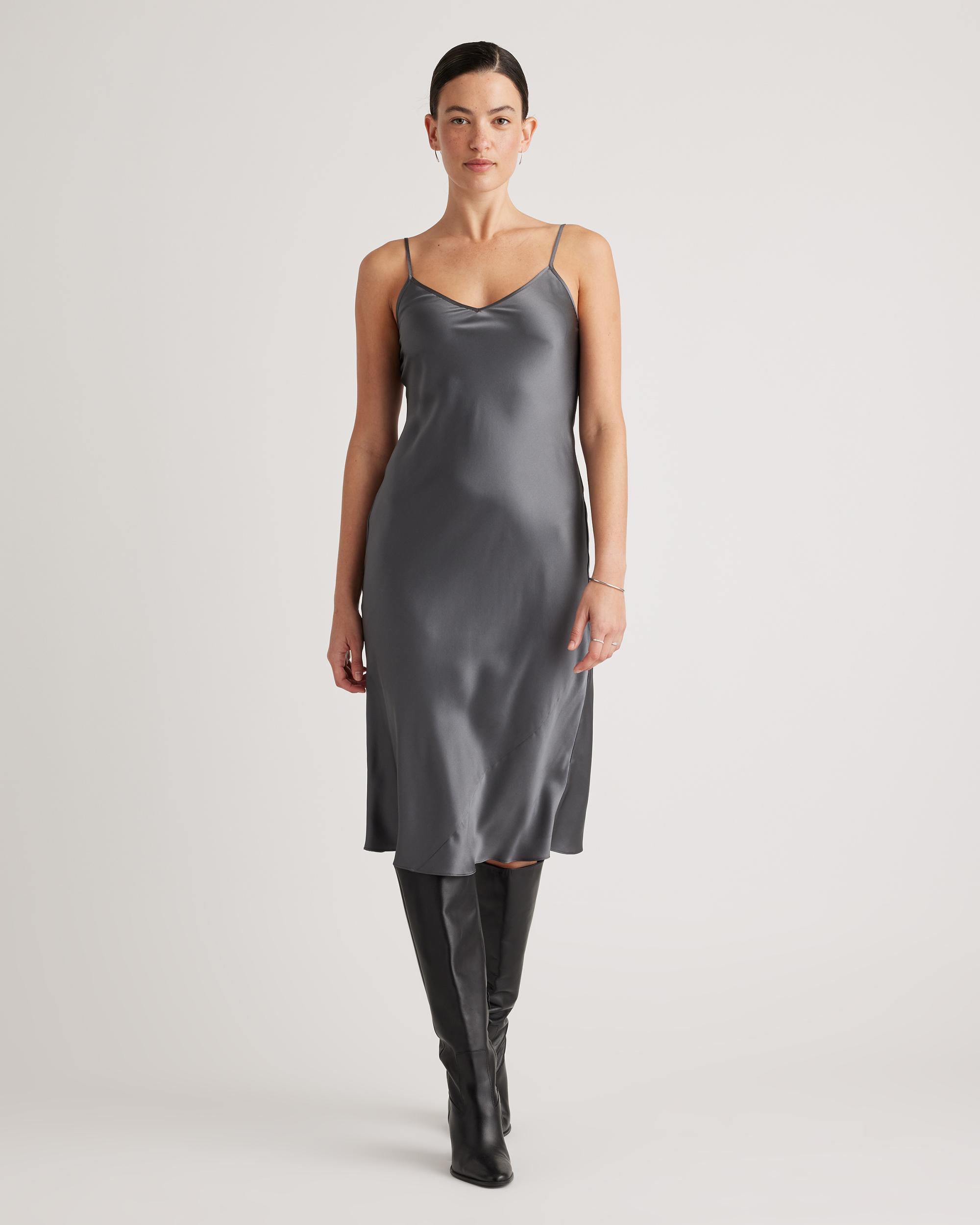 Quince | Women's Slip Dress Size XS, Silk Product Image