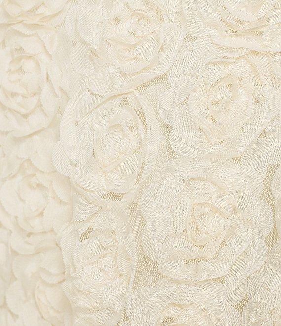 Allison & Kelly 3D Flower Applique Empire Waist Dress Product Image