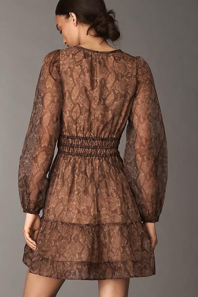 The Somerset Long-Sleeve Organza Mini Dress Product Image