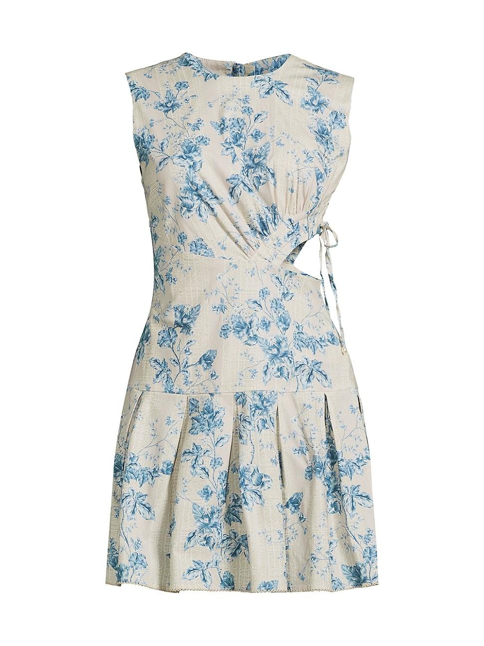 Womens Otoo Cut-Out Pleated Minidress Product Image