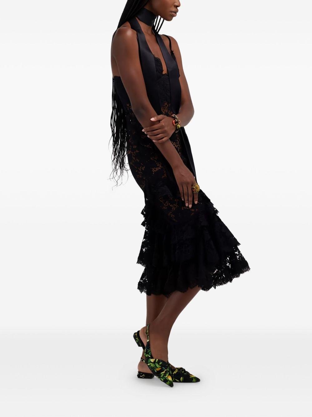 lace ruffled dress Product Image