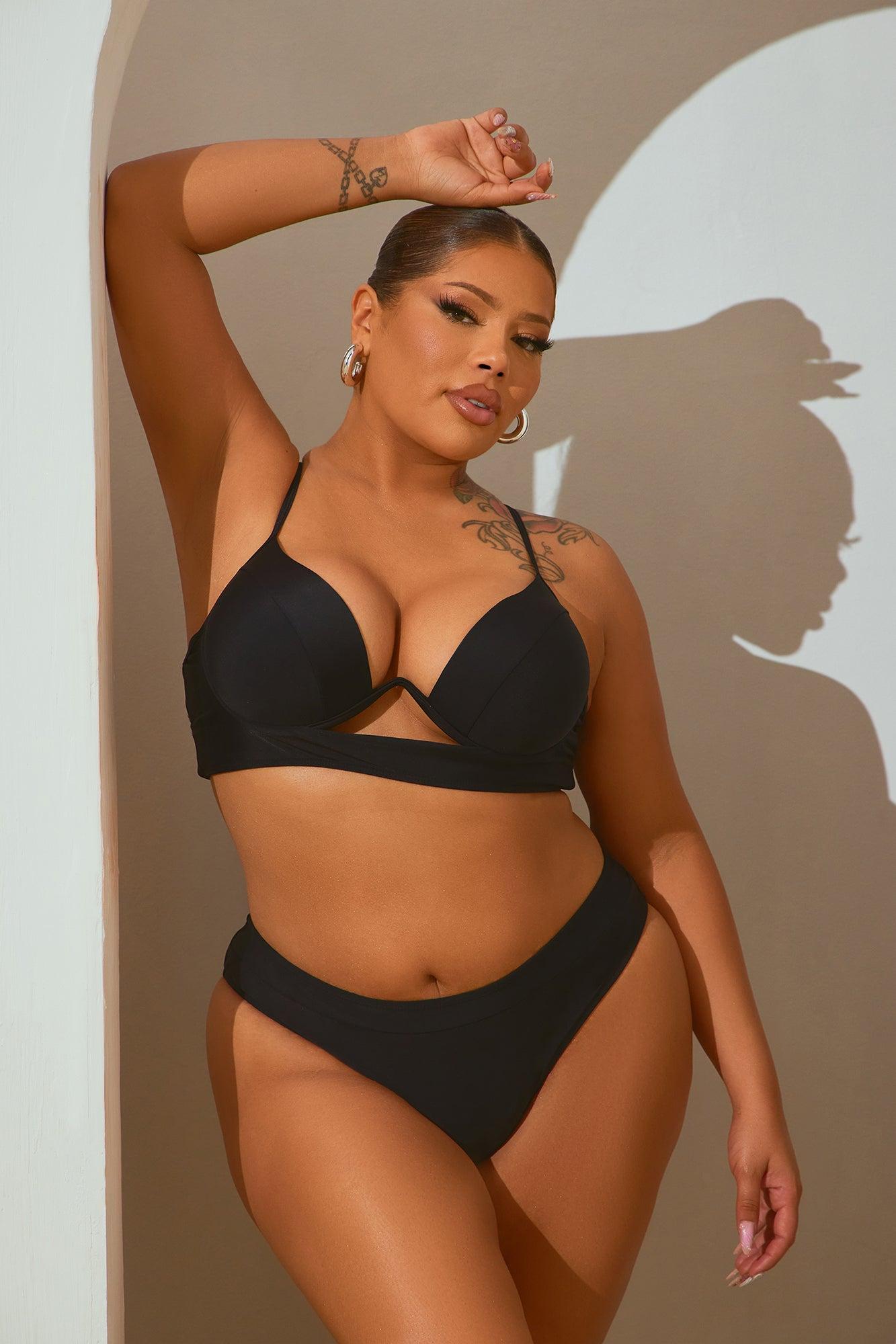 Charleigh Underwire 2 Piece Bikini - Black Product Image