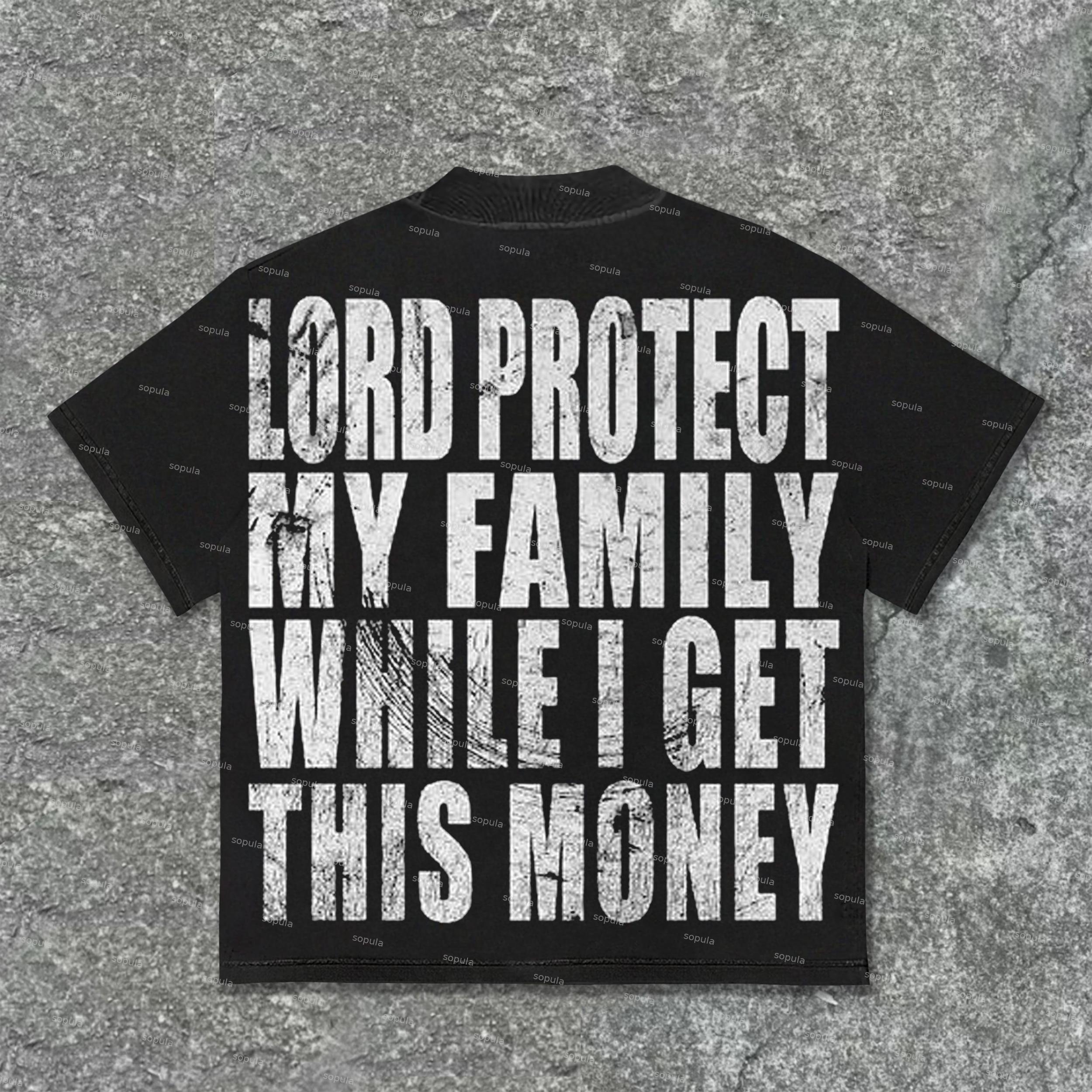 Sopula Vingate Get Rich Abstract Portrait Graphics Cotton T-Shirt Product Image