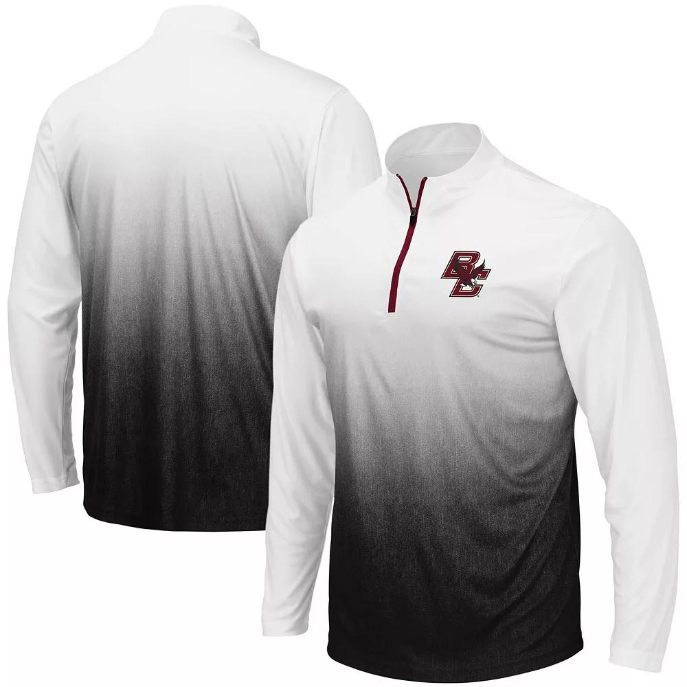 Men's Colosseum Gray Mississippi State Bulldogs Magic Team Logo Quarter-Zip Jacket,  Product Image