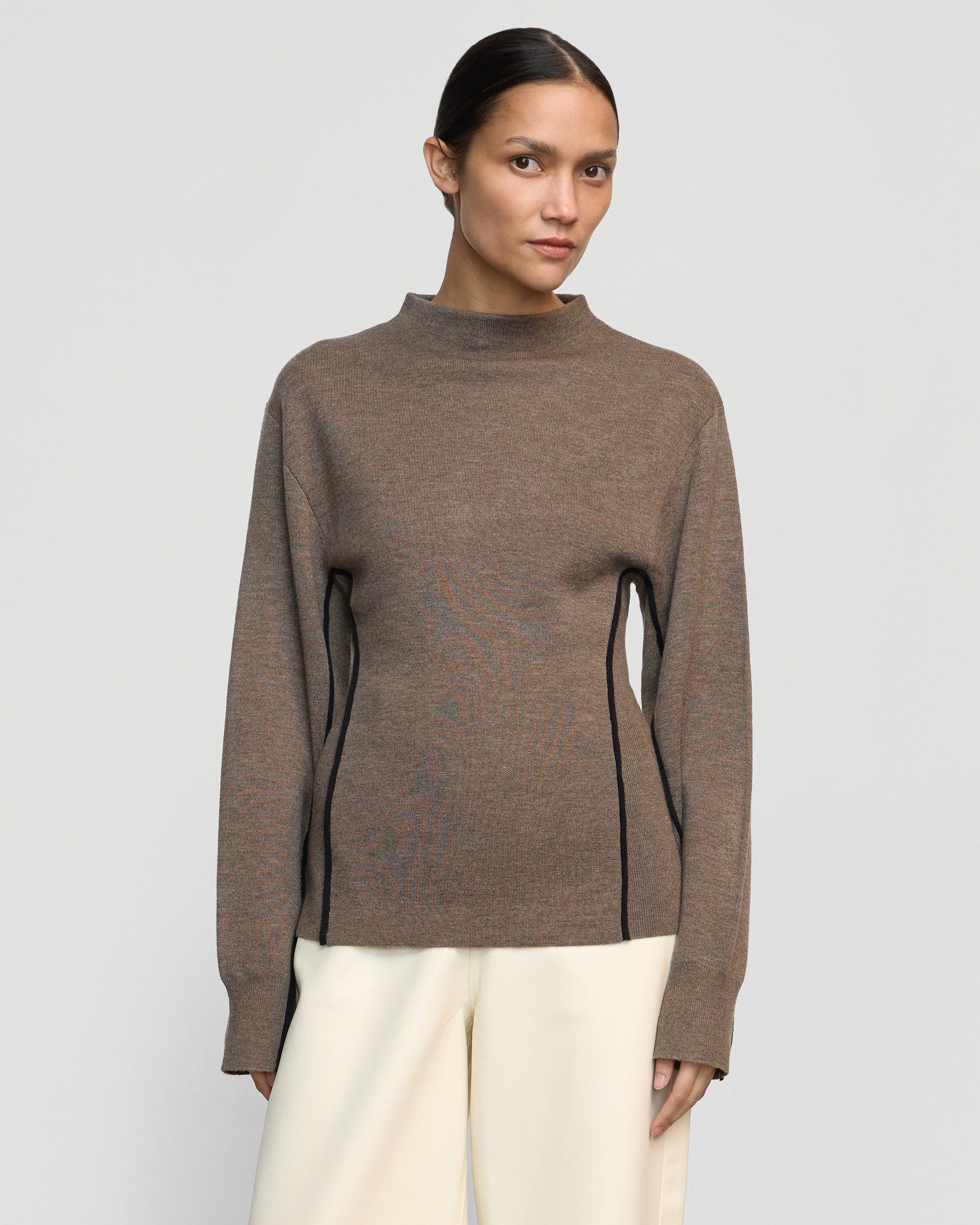 Clarice Contrast-Piping Sweater Product Image
