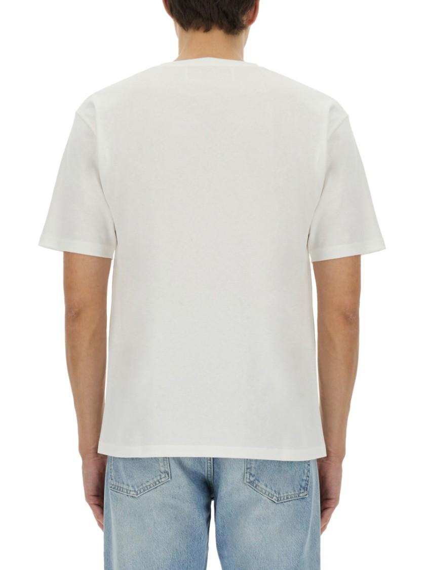 VALENTINO Cotton Crew Neck T-shirt With Graphic Print In White Product Image