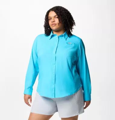 Columbia Women's PFG Tamiami II Long Sleeve Shirt - Plus Size- Product Image