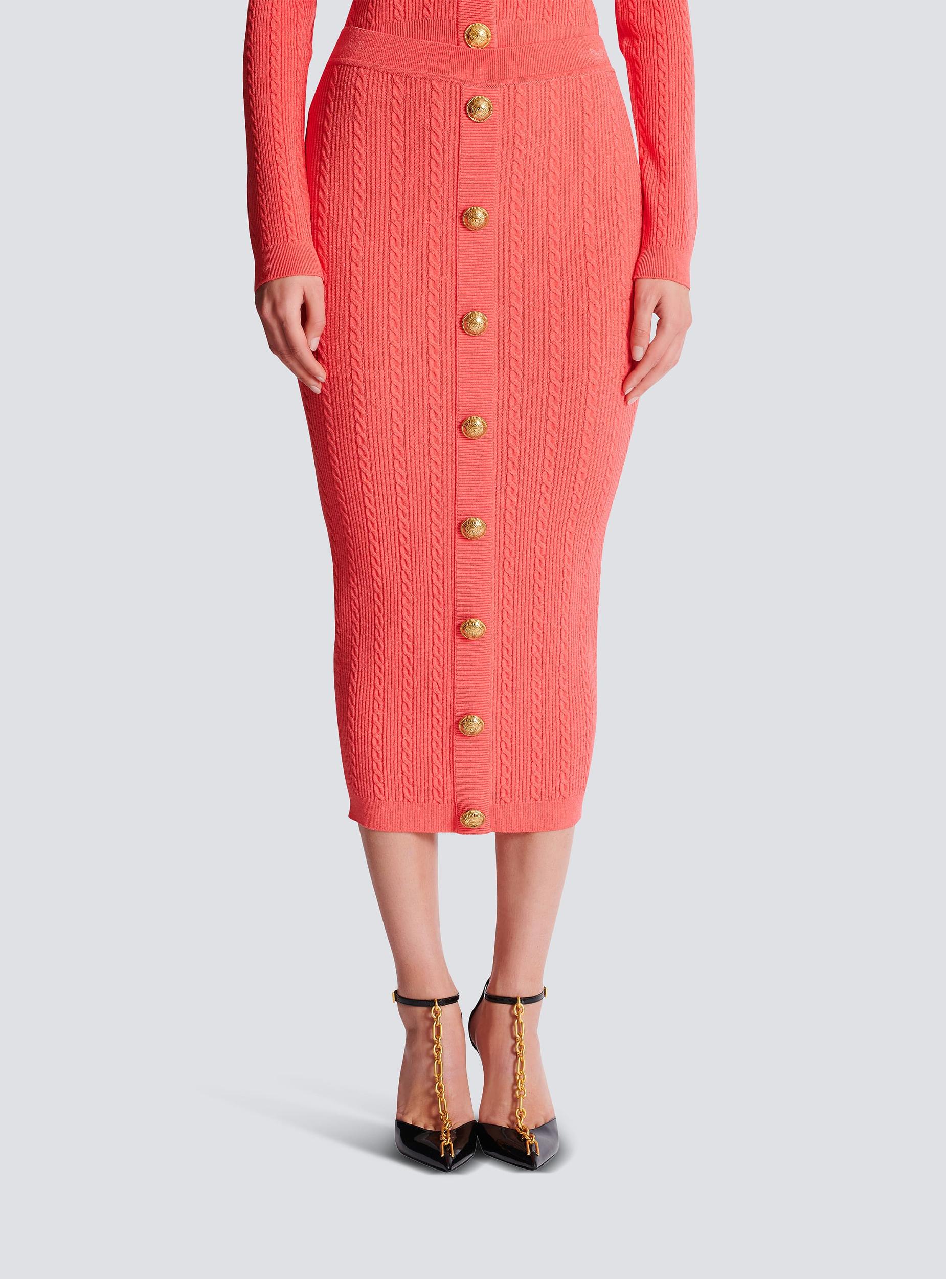 Cable-knit midi skirt Product Image