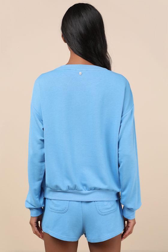 Surfing By Moonlight Blue Lounge Shorts Product Image