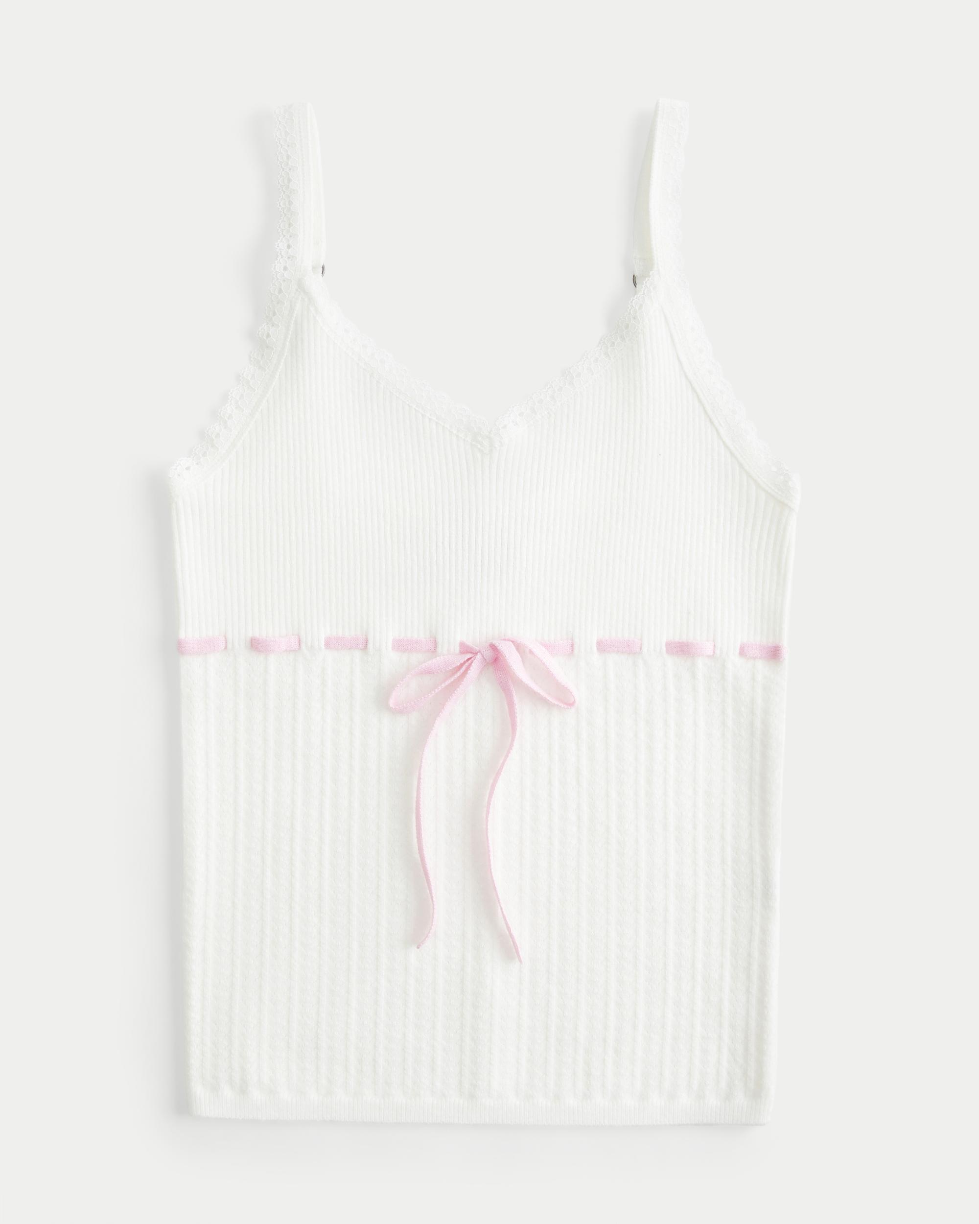 Tie-Front Sweater Tank Product Image