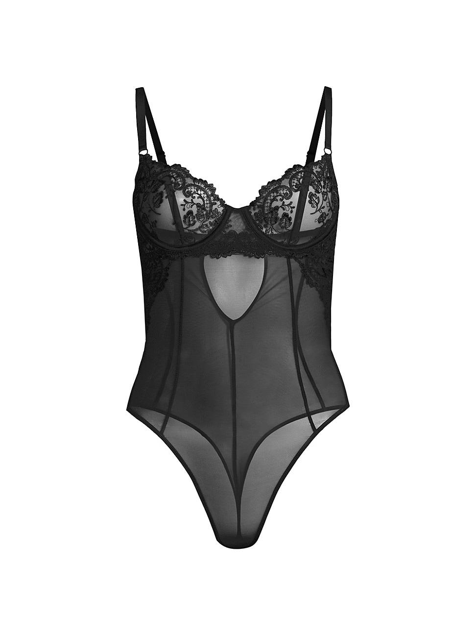 Womens Juliette Floral Mesh Bodysuit Product Image