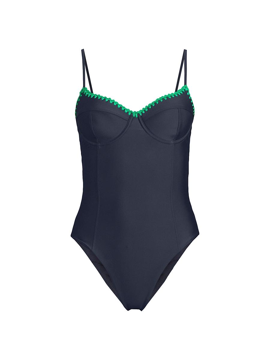 Womens Addisyn Whipstitch One-Piece Swimsuit Product Image