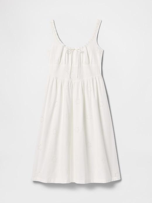 Eyelet Scoop Neck Dress Product Image