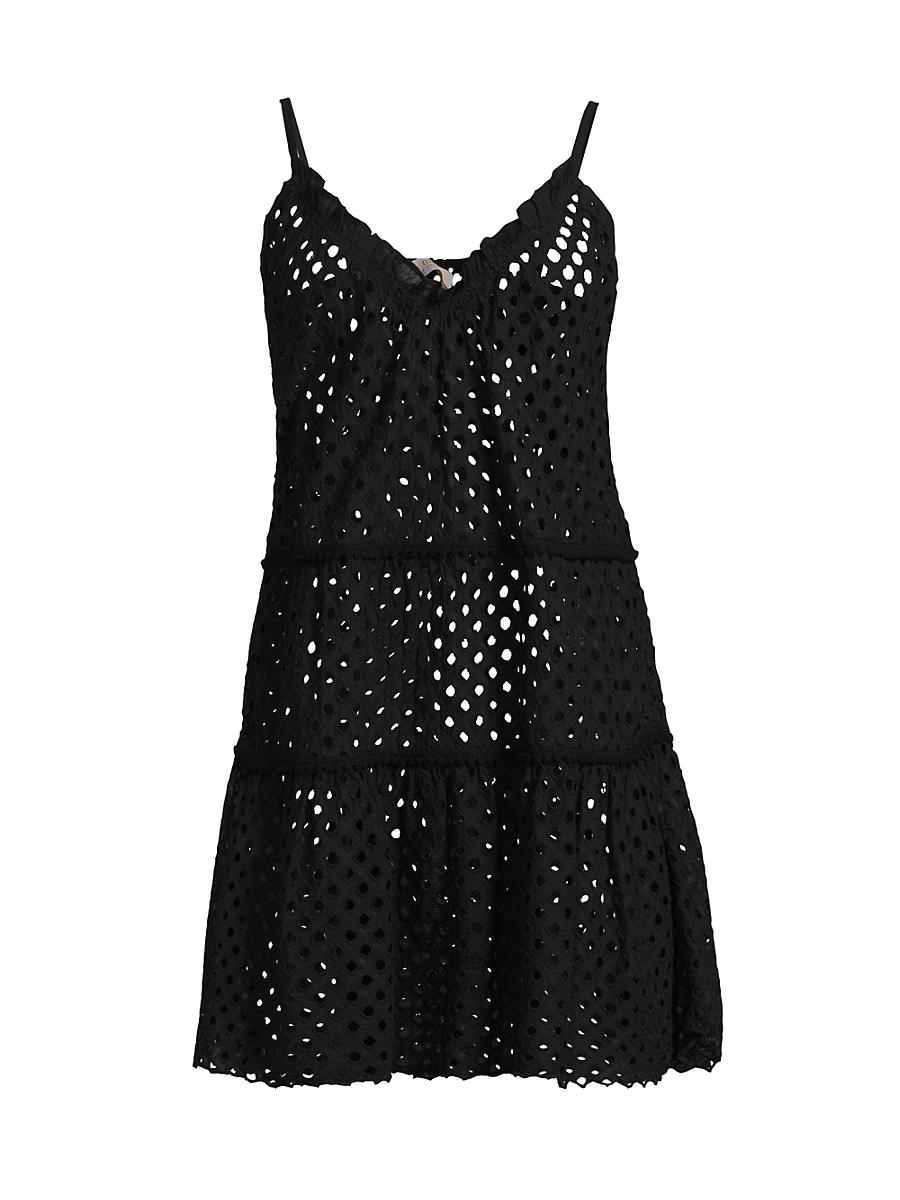 Womens Marg Cotton Tiered Minidress Product Image