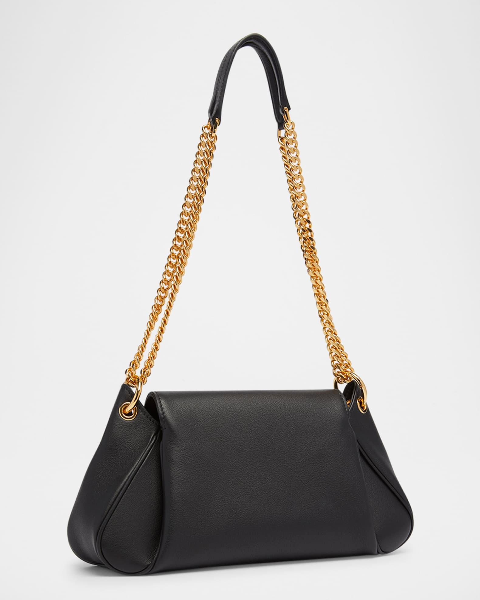 Tara Chain Shoulder Bag in Grain Leather Product Image