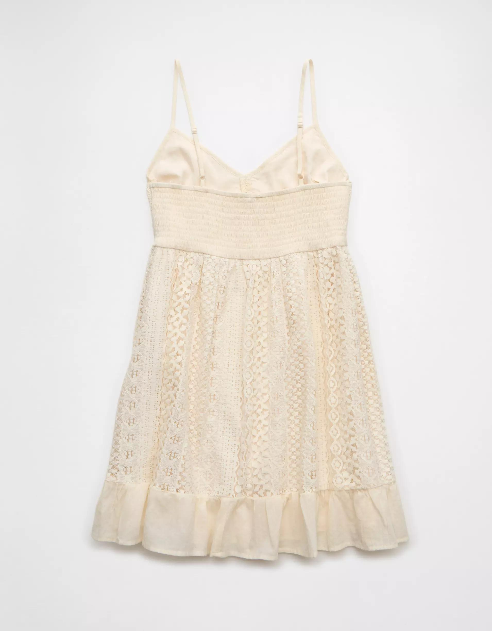 AE V-Neck Eyelet Embroidered Mini Dress Product Image