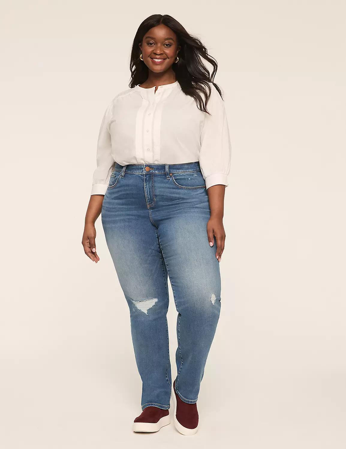 Signature Fit DreamFeel High-Rise Straight Leg Jean Product Image