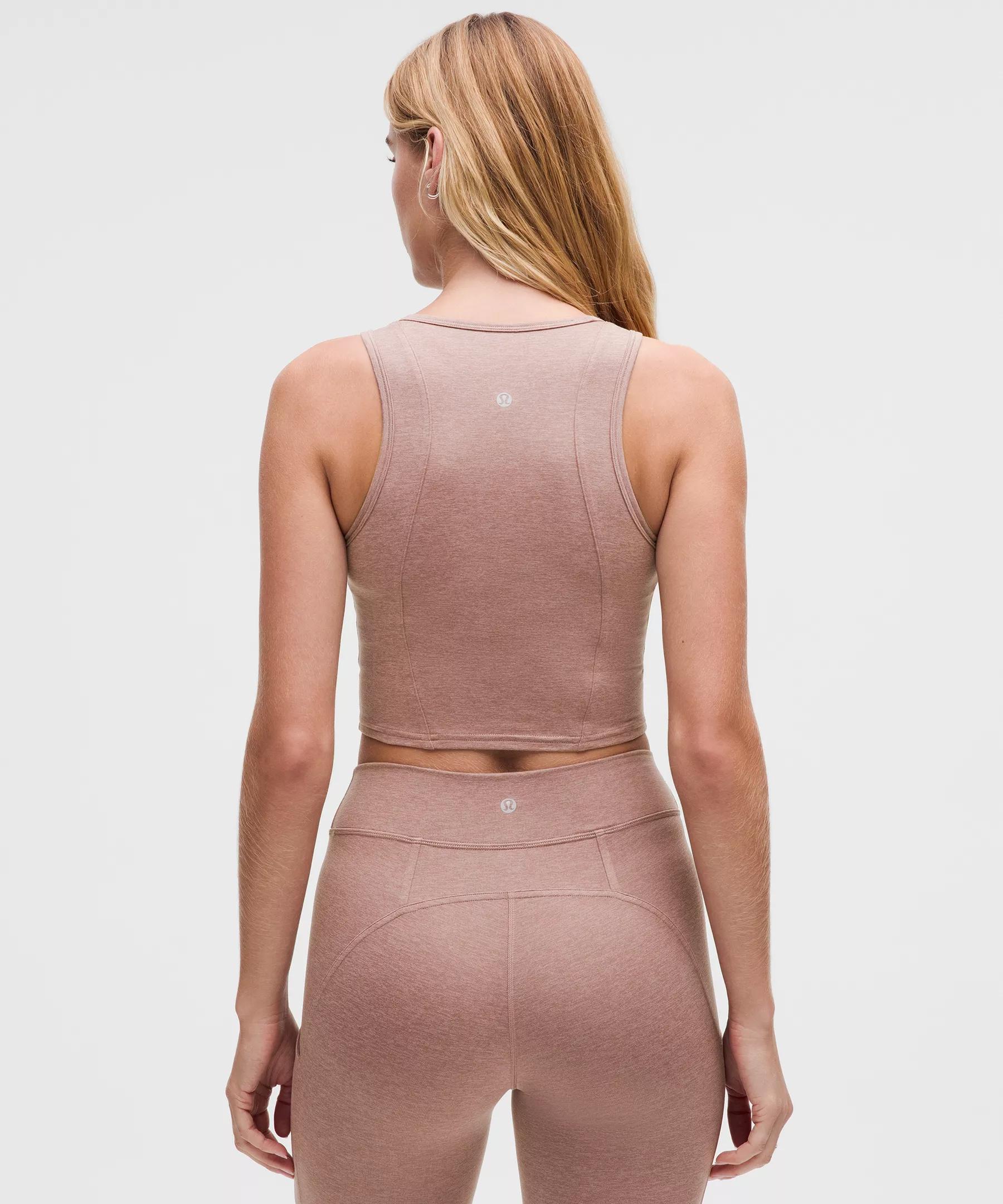 Softy Suedey Crewneck Cropped Tank Top Product Image