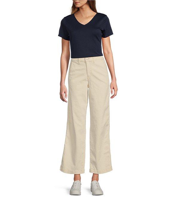 L.L.Bean 207 Vintage High Rise Wide Leg Stretch Denim Jeans Product Image