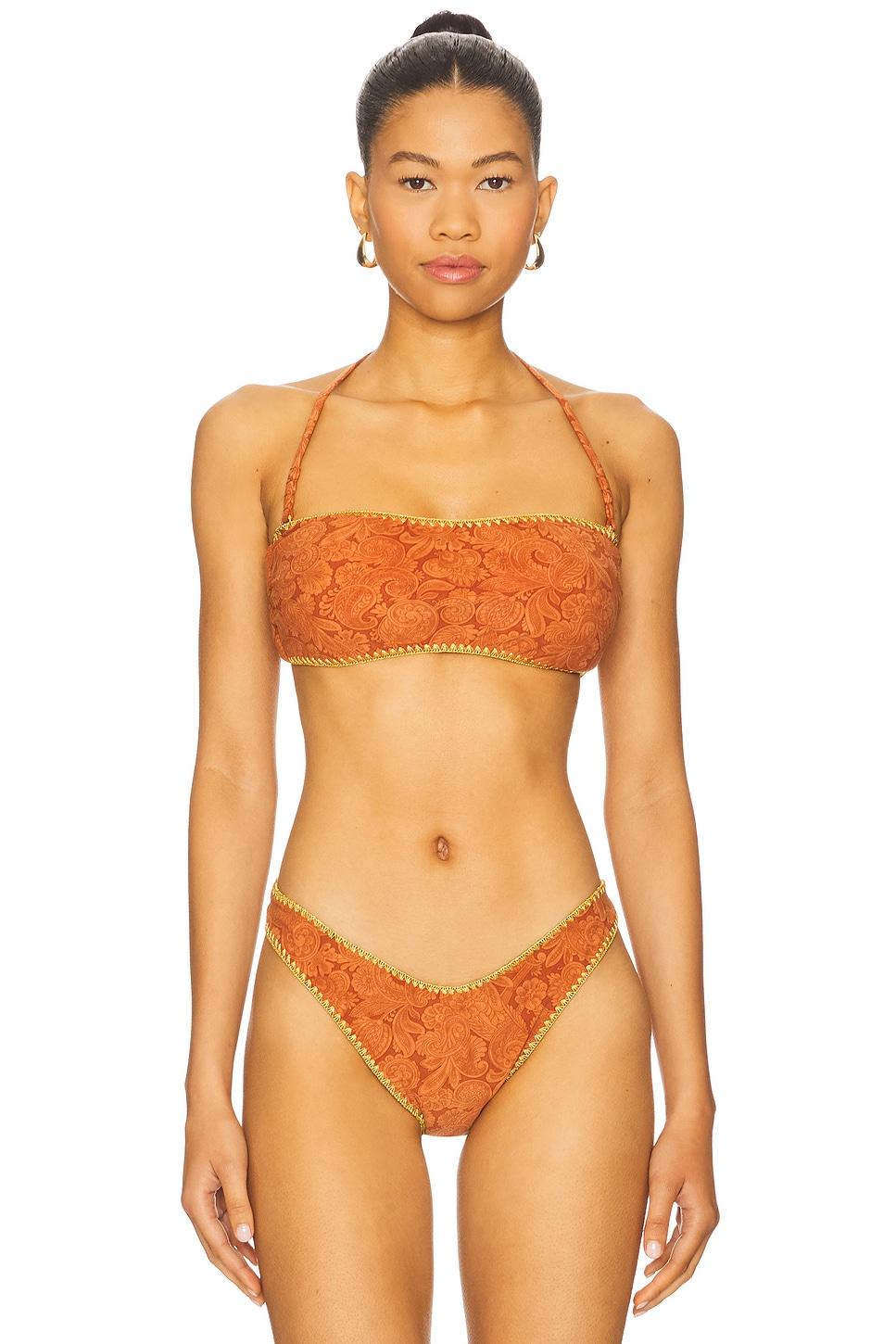 Luxe Stitch Free Form Removeable Bandeau Bikini Top Luli Fama Product Image