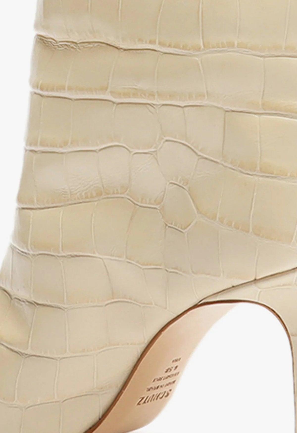 Maryana Crocodile-Embossed Leather Boot Female Product Image