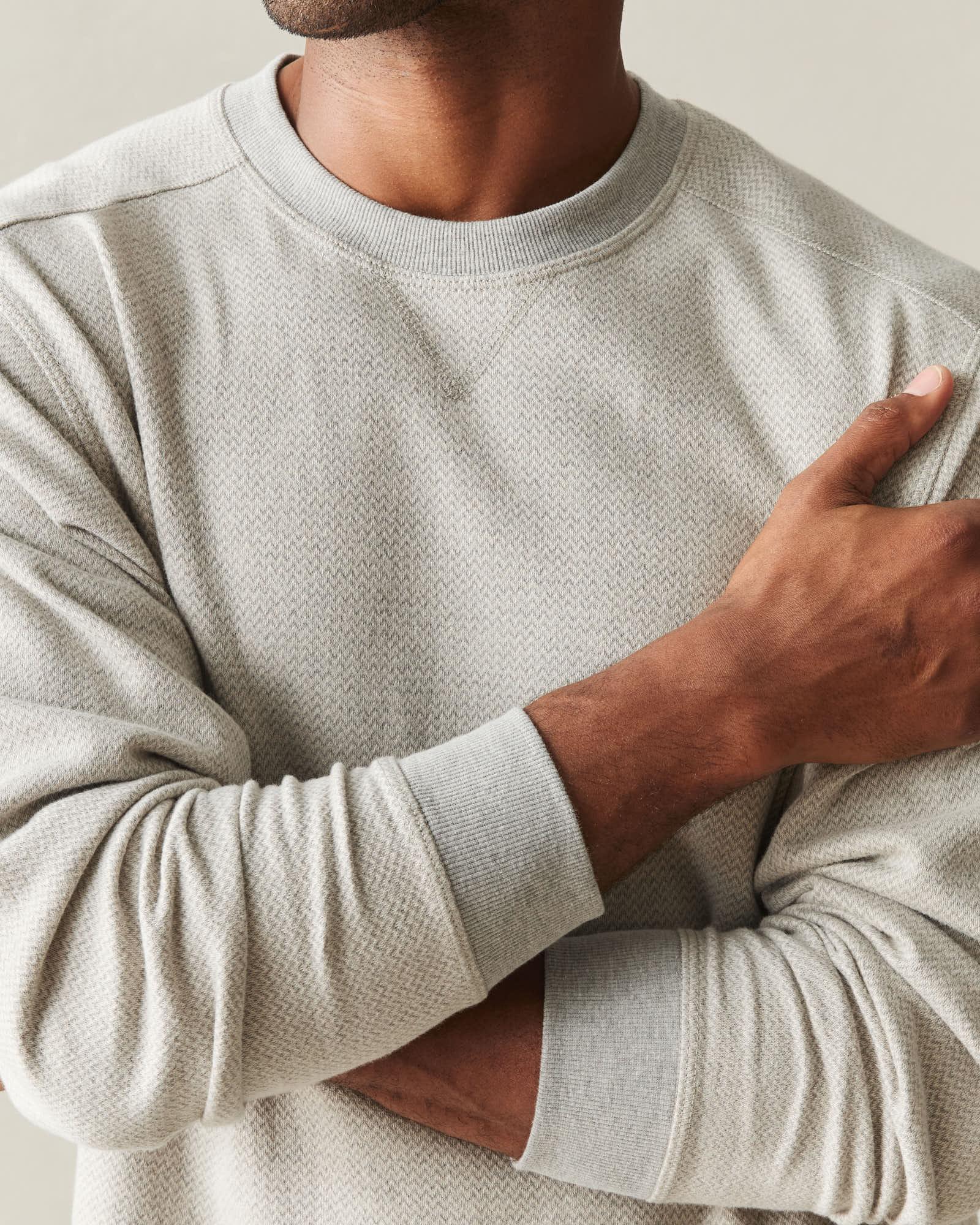 Men's Reversible Crew - Feather Grey Product Image