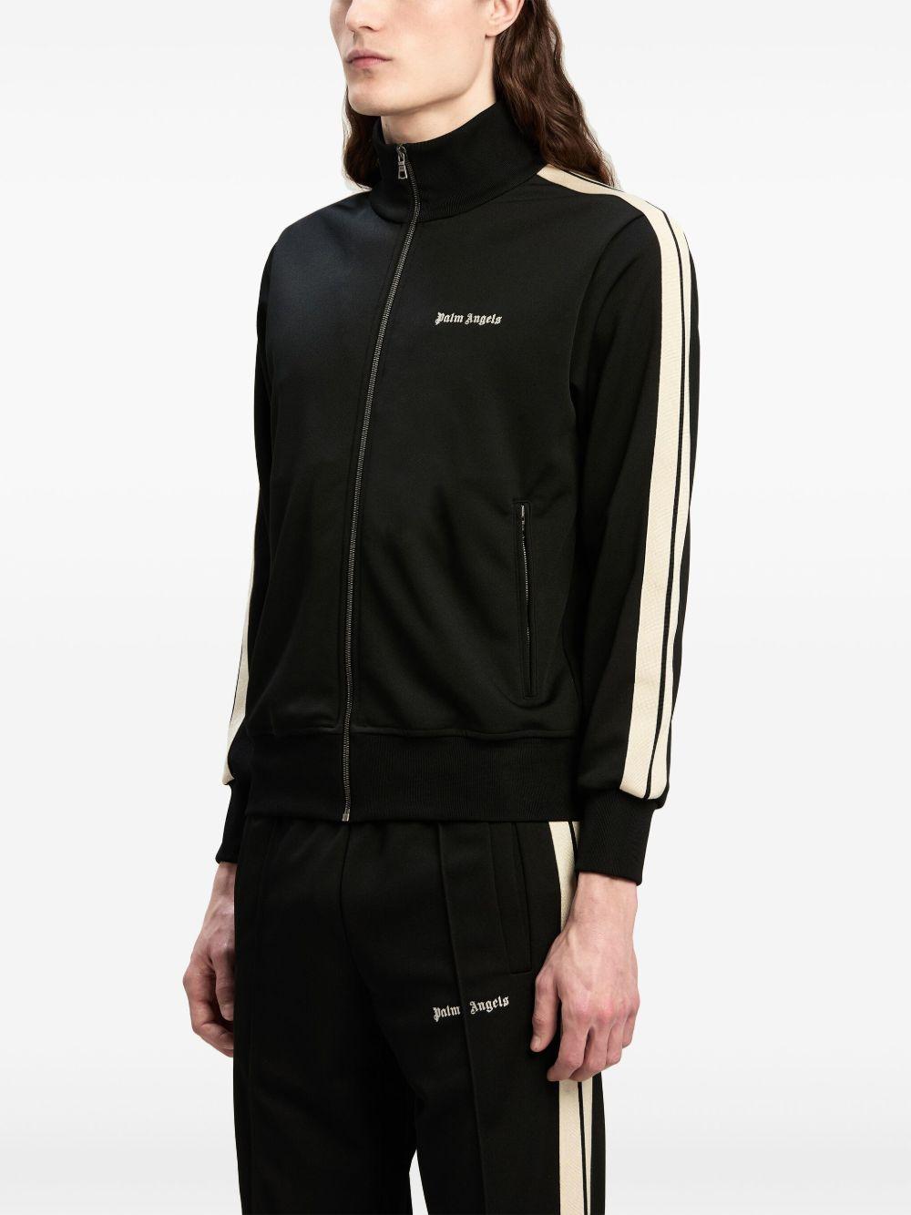 logo-embroidered zip-up jacket  Product Image