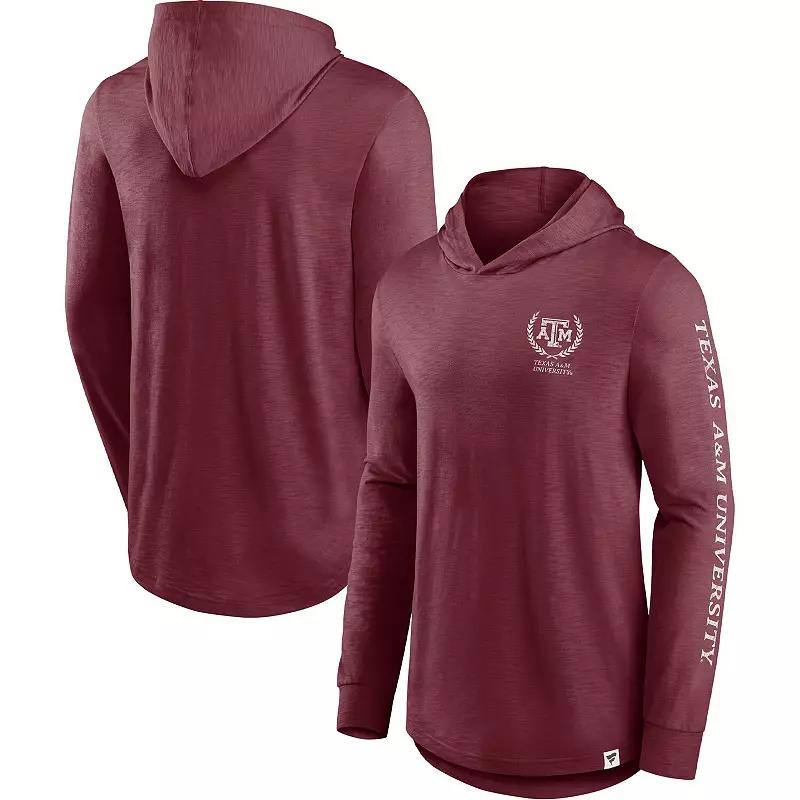 Mens Fanatics Branded Maroon Texas A&M Aggies Photo Finish Hoodie Long Sleeve T-Shirt Product Image