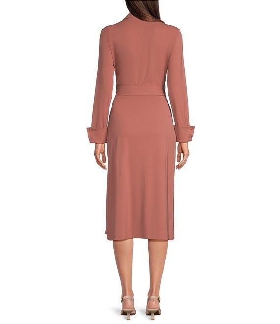 Alex Marie Adaline Jetset-Tech Super Stretch Wrap Midi Dress Product Image