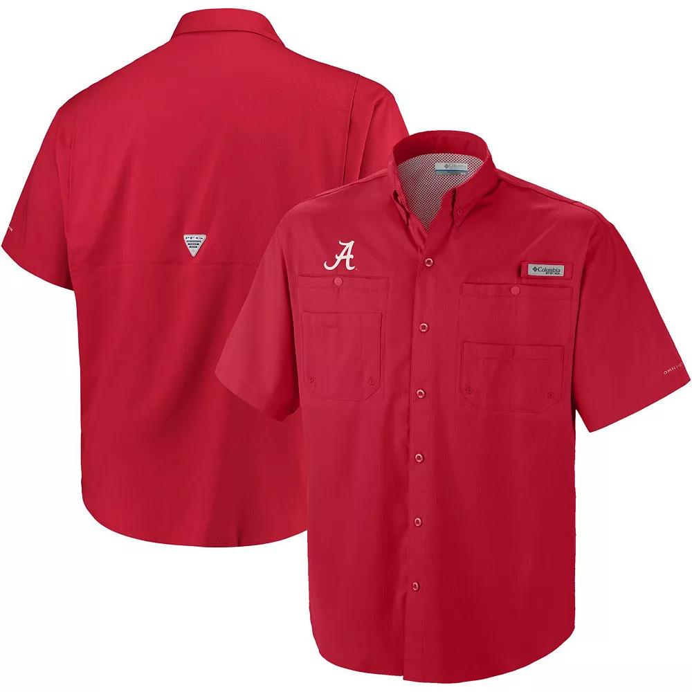 Men's Columbia Crimson Alabama Crimson Tide Big & Tall Collegiate Tamiami Button-Down Shirt,  Product Image