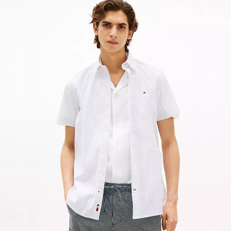 Men's Tommy Hilfiger Short Sleeve Printed Shirt,  Product Image