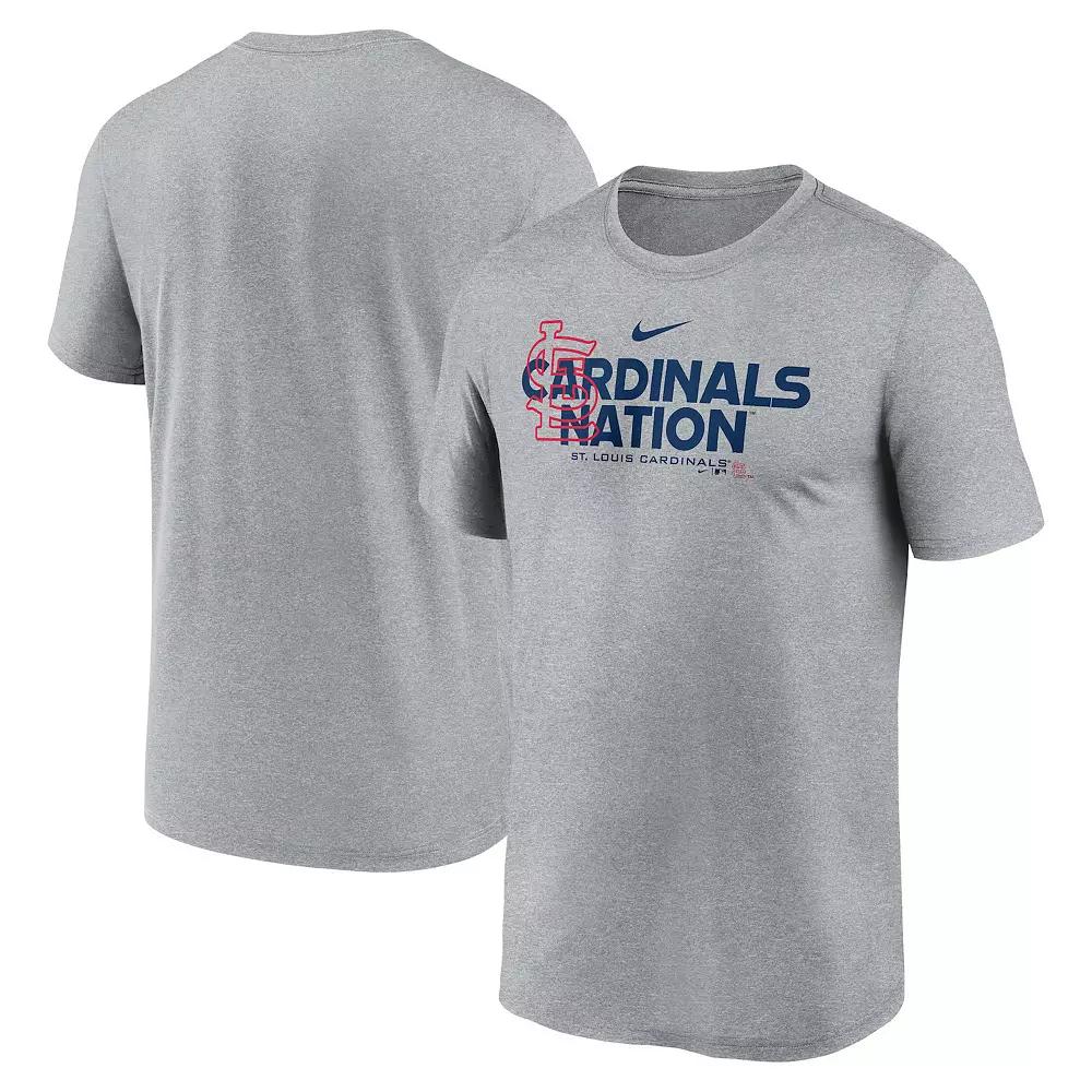 Men's Nike Heathered Charcoal St. Louis Cardinals Local Rep Legend Performance T-Shirt, Size: XL Product Image