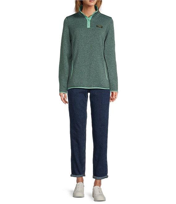 L.L.Bean Sweater Fleece Anti-Pilling Long Sleeve Princess Seam Pocketed Pullover Product Image