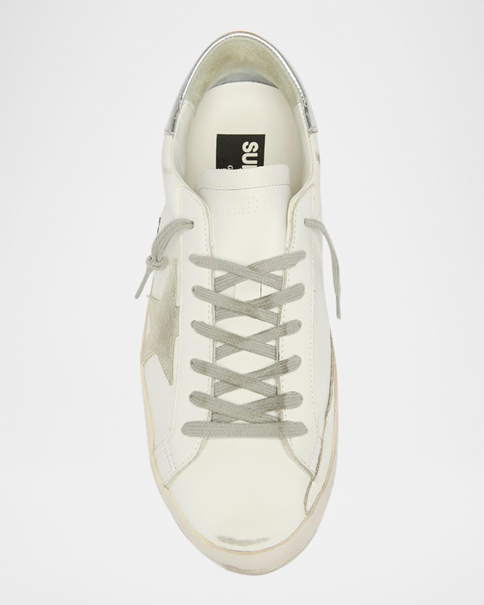 Men's Super-Star Metal-Logo Leather Low-Top Sneakers Product Image