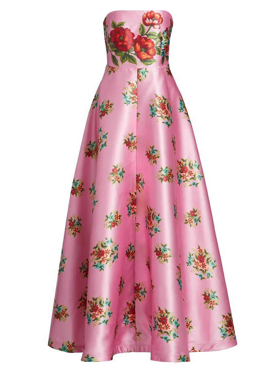 Womens Audrey Floral Strapless Fit & Flare Maxi Dress Product Image